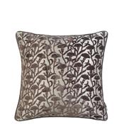 Malini Cassia Large Velvet Cushion 50 x 50cm, Chocolate Brown image