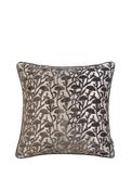 Malini Cassia Large Velvet Cushion 50 x 50cm, Chocolate Brown image