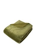 Malini Cosy Faux Fur Throw, Olive image