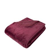 Malini Cosy Fleece Throw, Wine
