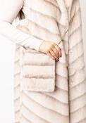 Malissa J Leopard Printed Pouch Crossbody Bag, Beige image