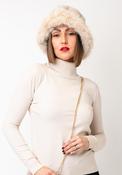 Malissa J Faux Fur Bucket Hat, Beige image