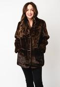 Malissa J Leopard Faux Fur Jacket, Brown image