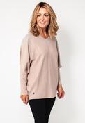 Malissa J Diamante Embellished One Size Jumper, Beige image