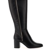 Marco Tozzi Faux Leather Zip Detail Knee High Boots, Black image