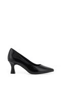 Marco Tozzi Faux Patent Leather Tapered Heeled Shoes, Black image