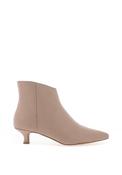 Marco Tozzi Faux Suede Kitten Heeled Boots, Natural image