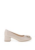 Bioeco by Arka Wide Fit Slip-on Heeled Pumps, Pearl White image