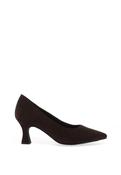 Marco Tozzi Faux Suede Court Heels, Brown image