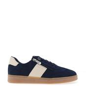 Marco Tozzi Faux Suede Side Zip Trainers, Navy