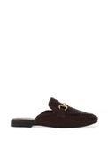 Marco Tozzi Weave Mule Flat Shoes, Brown image