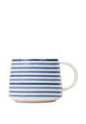 Mary Berry At Home Striped Mug, Blue image