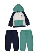 Mayoral Baby Boy 3 Piece Tracksuit Set, Green image