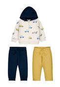 Mayoral Baby Boy Car 3 Piece Tracksuit, Yellow image