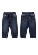 Mayoral Baby Boy Elasticated Waist Soft Denim Jean, Dark Blue image