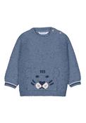 Mayoral Baby Boy Long Sleeve Tiger Knit Jumper, Blue image