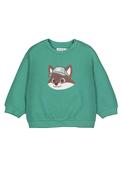 Mayoral Baby Boy Racoon Long Sleeve Sweater, Green image
