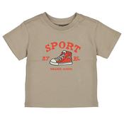 Mayoral Baby Boy College League Short Sleeve Tee, Beige