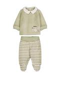 Mayoral Baby Boy Velour Top and Pant Set, Green image