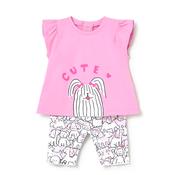 Mayoral Baby Girl Cute Top and Legging Set, Pink image