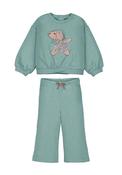 Mayoral Baby Girl Dog Sweater and Jogger Set, Green image