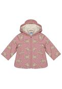 Mayoral Baby Girl Long Sleeve Teddy Raincoat, Pink