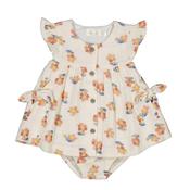 Mayoral Baby Girl Floral Dress Set, Peach