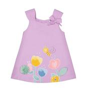 Mayoral Baby Girl Bow Strap Dress, Lilac image