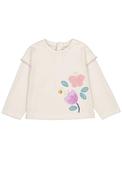 Mayoral Baby Girl Tulip Long Sleeve Tee, Cream image