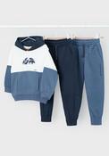 Mayoral Mini Boy 3 Piece Tracksuit, Blue image