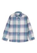 Mayoral Mini Boy Long Sleeve Check Shirt, Blue image