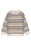 Mayoral Mini Boy Jacquard Print Knit Long Sleeve Jumper, Beige image