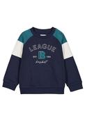 Mayoral Mini Boy League Long Sleeve Sweater, Navy image