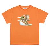 Mayoral Mini Boy Monkey Short Sleeve Tee, Orange