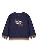 Mayoral Mini Boy Embroidered Long Sleeve Sweater, Navy image
