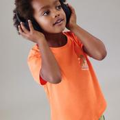 Mayoral Mini Boy Virtual Island Short Sleeve Tee, Orange image