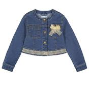 Mayoral Mini Girl Long Sleeve Denim Jacket, Blue
