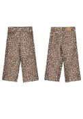 Mayoral Mini Girl Animal Print Twill Trouser, Brown image