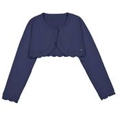 Mayoral Mini Girl Long Sleeve Bolero Cardigan, Navy