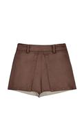 Mayoral Mini Girl Faux Suede Short, Brown image
