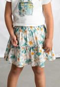 Mayoral Mini Girl Floral Skirt, Blue image