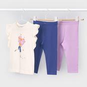 Mayoral Mini Girl Heart Tee and Legging Set, Purple