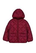 Mayoral Mini Girl Hooded Long Sleeve Coat, Red image