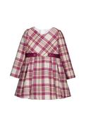 Mayoral Mini Girl Long Sleeve Plaid Dress, Pink image