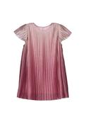 Mayoral Mini Girl Shimmer Pleated Short Sleeve Dress, Pink image