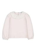 Mayoral Mini Girl Collar Long Sleeve Top, Cream image