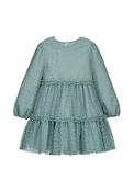 Mayoral Mini Girl Long Sleeve Tulle Dress, Green image