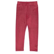 Mayoral Mini Girl Print Velvet Legging, Red image