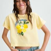 Mayoral Older Girl Lemon Print Tee, Yellow image