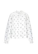 Mayoral Older Girl Long Sleeve Bow Blouse, Off White image